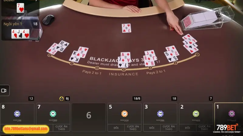 Bí quyết chơi Blackjack 789BET như dân Pro, thắng lớn ngay ván đầu