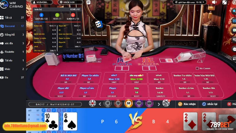 Cách tham gia chơi Baccarat 789BET