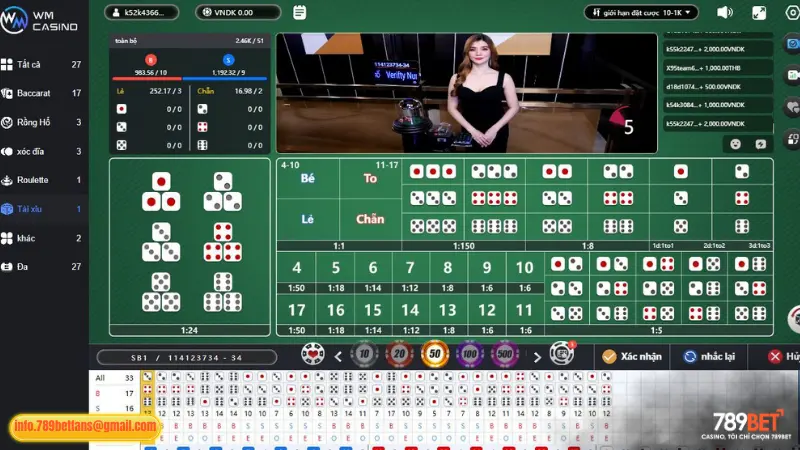 Luật chơi Sic Bo tại 789BET